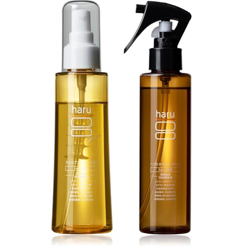 haru(ハル) 薬用 スカルプエッセンス100 単品 130ml（約2ヶ月分）＋ ヘアミネラルエッセンス 150ml 単品 医薬部外品 育毛剤 女性用 レディース育毛剤 ＋ 頭皮保湿美容液の商品画像（Amazon）