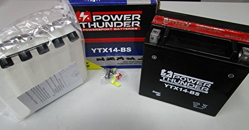 Batería Power Thunder YTX14-BS (sellada con ácido a Corredo) 12 V/12Ah