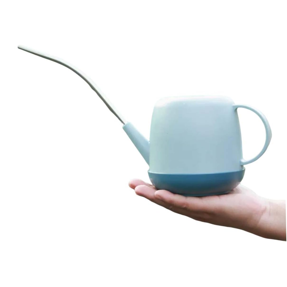 Gießkanne für den Außenbereich Gießkanne for draußen, Gießkanne for drinnen Gießkannen Gießkannen Blumen Gießkanne Kleiner Wasserkocher mit langem Ausguss for Pflanzen im Freien und drinnen 1L Weiß(Bl
