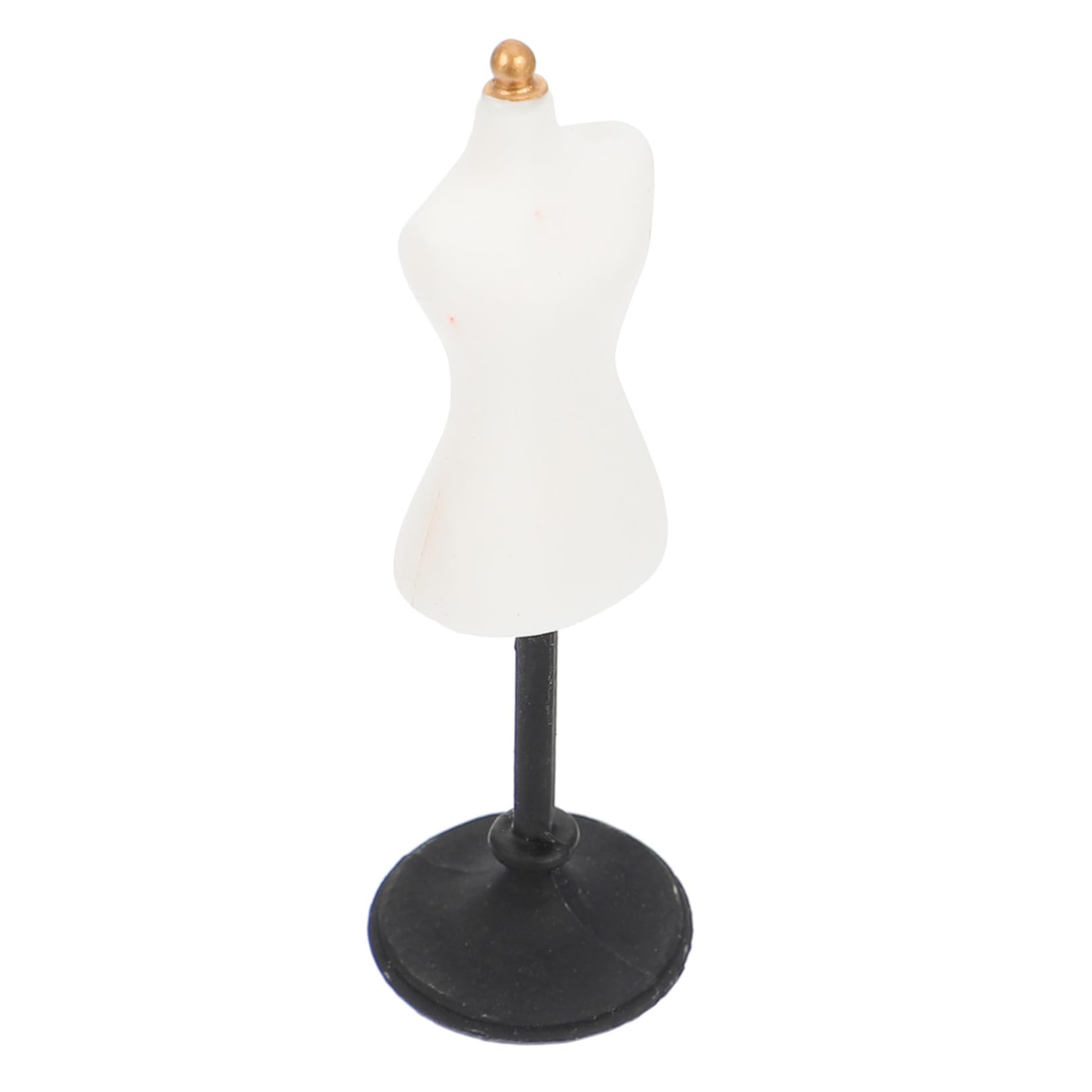 GARVALON Doll Dress Form Mini Mannequin for Boys and Girls White Resin Material Dressmaker Stand