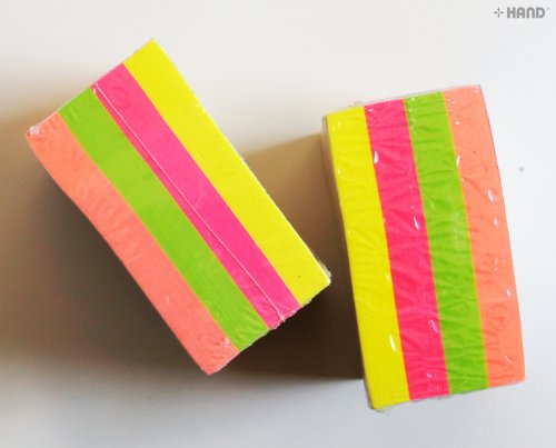 Post-it Notes fluo 76x76 mm bloc notes repositionnable 400 feuilles - 3