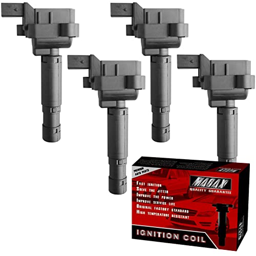 Macax Set Of 4 Ignition Coils Uf658 Compatible With Mercedes Benz 2014 2015 C250 2012-2015 Slk250 1.8L L4 - Replaces Ic761 A0001502580 #TOP6