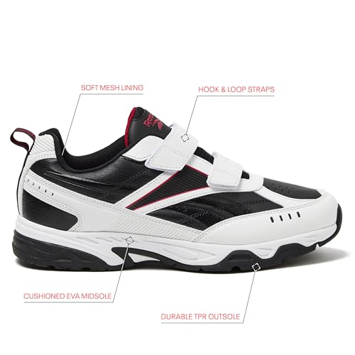 Image of Reebok Rapid Strike KC Walking Mens Shoes, Comfortable Hook & Loop Training Sneakers for Men