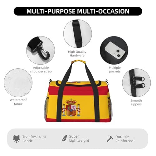 Sac de voyage drapeau espagnol parfait comme article personnel cabine - 4