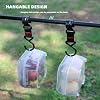 Chchmu Egg Storage Box Portable Egg Tray Shockproof Leakproof Egg Holder Container for Refrigerator Camping Picnic Hiking, Plastic Egg Storage Box Case, 4 Grid 2 Pcs