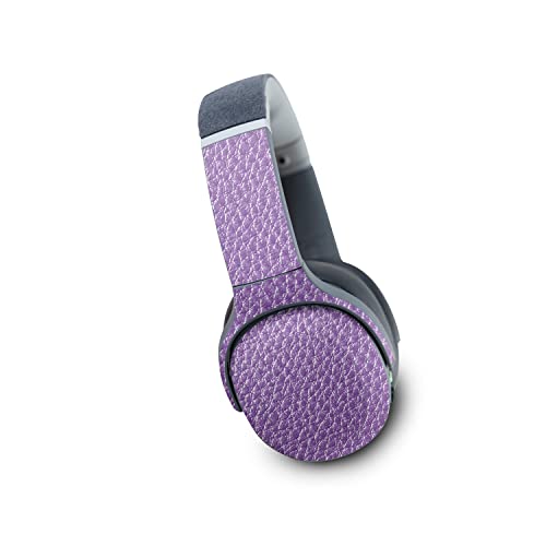Image of MightySkins Carbon Fiber Skin Compatible with Skullcandy Crusher Evo Wireless - Purple Pleather | Protective, Durable Textured Carbon Fiber Finish | Easy to Apply