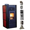 Freedom Stoves Independence PS21 Freestanding Pellet Stove w/Battery Backup & WiFi - 5 Year Warranty - Includes Straight Out Vent Kit