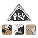 GLEAVI Professional Double Layer Poker Game Dealer Button Black and White Acrylic Marker for Games and Party Entertainment, 1pcs Dealer Button for Poker and Gambling Supplies