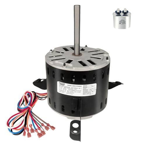 0131F00042SP Blower Fan Motor fit for Goodman Amana Janitrol Furnace 1/2HP 115V 1130RPM/4Speeds 7.0A 375W Replaces B13400-24S 0131F00022SP Y7L623E203T LEUNGOO