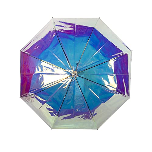 Shedrain Iridescent Automatic Open Stick Umbrella With 50" Arc #TOP2