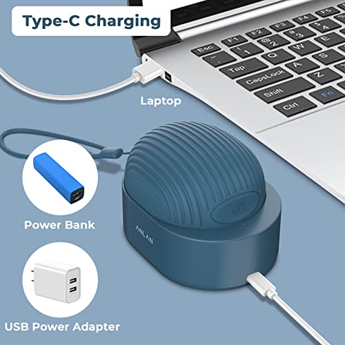 ANLAN Elektrisches Kopfmassagegerät, Kabellose Handmassagegerät mit 4 Ersatz-Massageköpfen, IPX7 Wasserdichtes Tragbar Massagegerät Für Schultern, Nacken, Rücken - Image 7