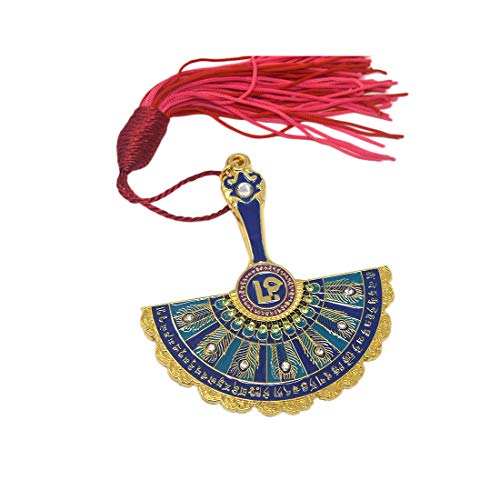 Feng Shui 2019 The Programming Peacock Mirror Fan to Protect Against Bad Luck & Harmful Energies W Red String Bracelet W3653