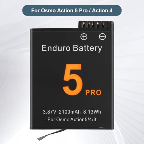 E-yiiviil Akumulator zastępczy DJI Osmo Action 5 Pro 3,87 V 1950 mAh, kompatybilny z Osmo Action 5 Pro, Osmo Action 4, akumulator do aparatu sportowego z narzędziami