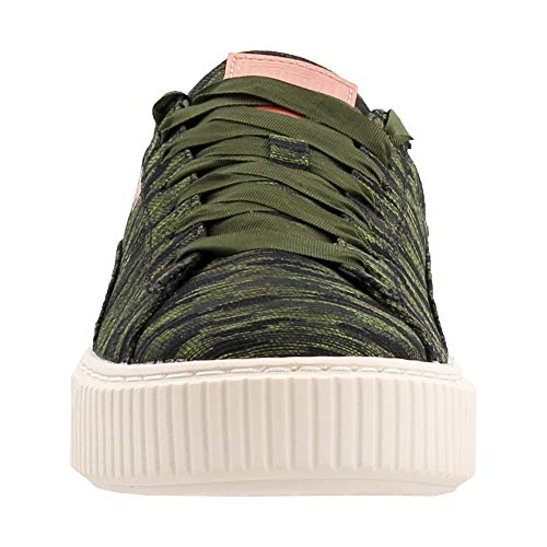 PUMA womens Basket Platform Vr Wn Sneaker, Olive Night-olive Night, 8.5 US