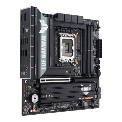 TUF GAMING B860M-PLUS, Scheda Madre Intel mATX, 12+1+2+1 Fasi di Alimentazione, Slot DDR5, PCIe 5.0, 3 Slot M.2, Ethernet Realtek 2.5 GB, DisplayPort, HDMI, USB-C 20 Gbps, Nera - Scheda madre - Immagine 2