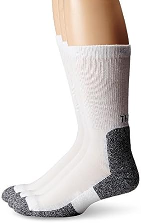 Helicase Thorlos Mens Running Light Cushion Crew Socks 3 Pair Pack sock rings