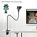 Webcam Stand Phone Mount for Desk, Small Gooseneck Desk Tripod & Tabletop Phone Holder with Clamp & 1/4