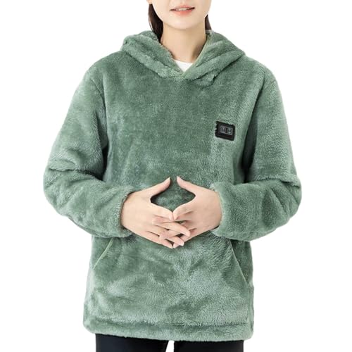 Sweat à capuche chauffant unisexe en polaire épaisse pour l'hiver