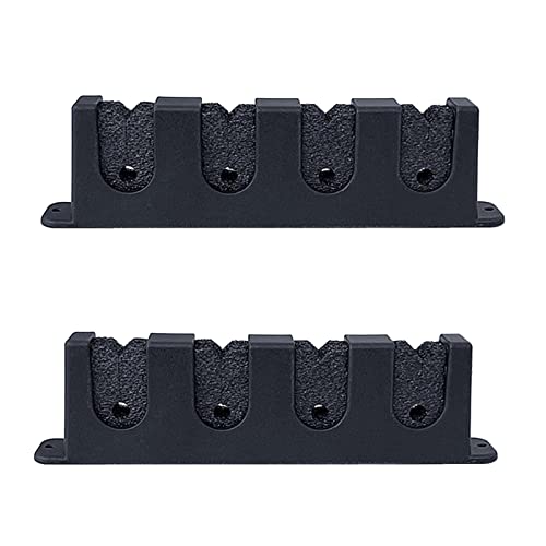 JAGTRADE Horizontal 3/4/6 Rod Storage Rack Fishing Pole Holder Wall Mount Stand Foam Inserts with Screw for Garage Carp Accessory, Black