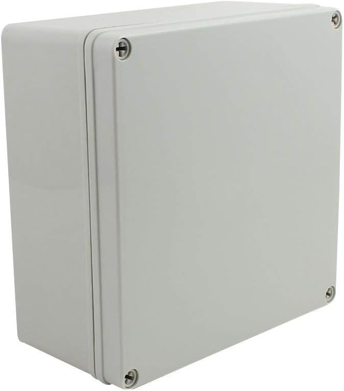 8"x8"x4" IP65 Weatherproof Junction Box | PS Plastic Electrical Enclosure | Outdoor & Indoor | Universal Conduit Project Box | 1 Pack