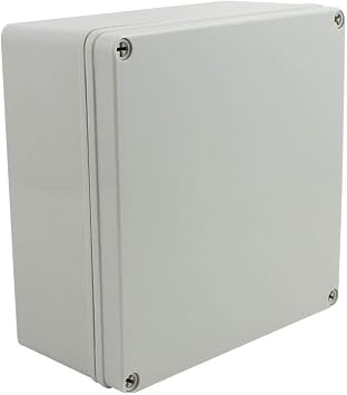 8"x8"x4" IP65 Weatherproof Junction Box | PS Plastic Electrical Enclosure | Outdoor & Indoor | Universal Conduit Project Box | 1 Pack