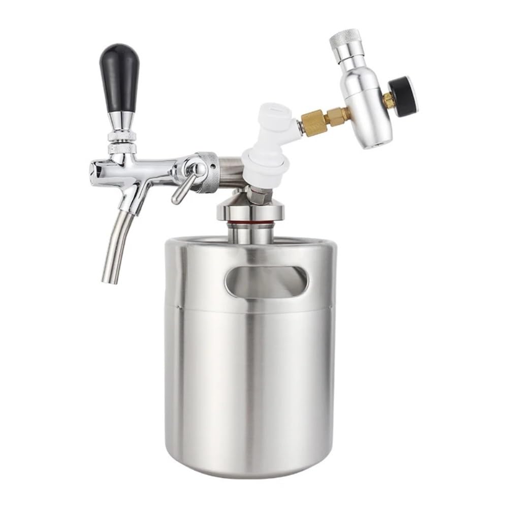 Mini barril lanza de acero inoxidable con bloqueo de bola, grifo for barril de cerveza, dispensador, Conector de ajuste rápido for Mini barril, lanza casera