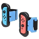 FYOUNG Wrist Straps for Just Dance 2026 2025 2024 2023 2022, 2 Pack Adjustable Elastic Wrist Bands for Zumba Compatible with Nintendo Switch/Switch OLED - Black