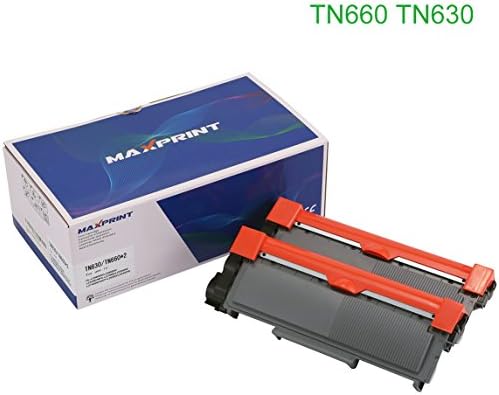 Maxprint Compatible High Yield Toner Cartridge Replacement for Brother TN660 TN630 Suits Brother HL-2340DW HL-L300D HL-2380DW MFC-2700DW L2740DW DCP-2540DW 2520DW HL-2320D MFC-2720DW 2740DW (2 Black)