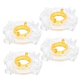 PERSELOSO 4個 八角形ジョイスティックリストリクターゲートプラスチックベース 高耐久サンワ対応 ゲーム機用アクセサリ 簡単取付透明ラウン