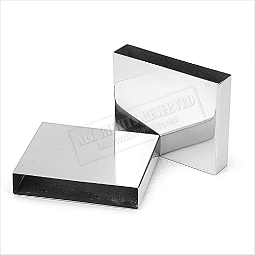 Tube Carré En Acier Inoxydable 304 - Dimensions : 1/2 Pouce Carré, Paroi 0.120, Longueur 12 Pouces - Neuf