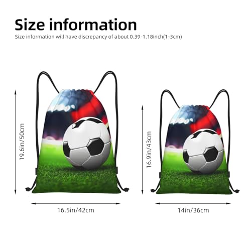 Soccer Sports Ball print Drawstring Bag Sack Gym Bag Ditty Bag for Gym Traveling, Hiking, Yoga, Shopping for Adult4