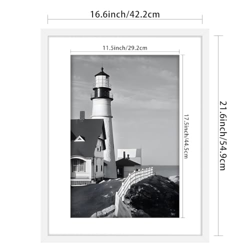 Image of Picrit 17x22 White Picture Frame, Poster Frame for Wall, 3 Pack