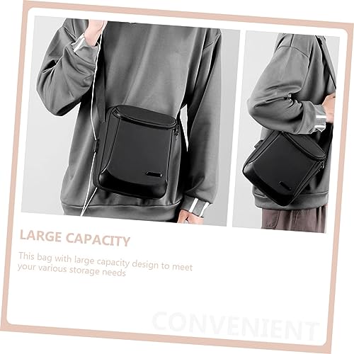 Nylon Crossbody Bag for Men and Women Plain Briefcase for Business and Casual Use Lightweight and Commuting Shoulder Bag Multiple Carrying Options for Students and Professionals3
