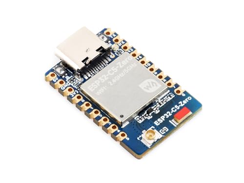 Waveshare ESP32-C5 Mini Development Board Equipped with 32-bit RISC-V Processor Integrated 2.4GHz/5GHz Dual-Band Wi-Fi 6 and BLE 5