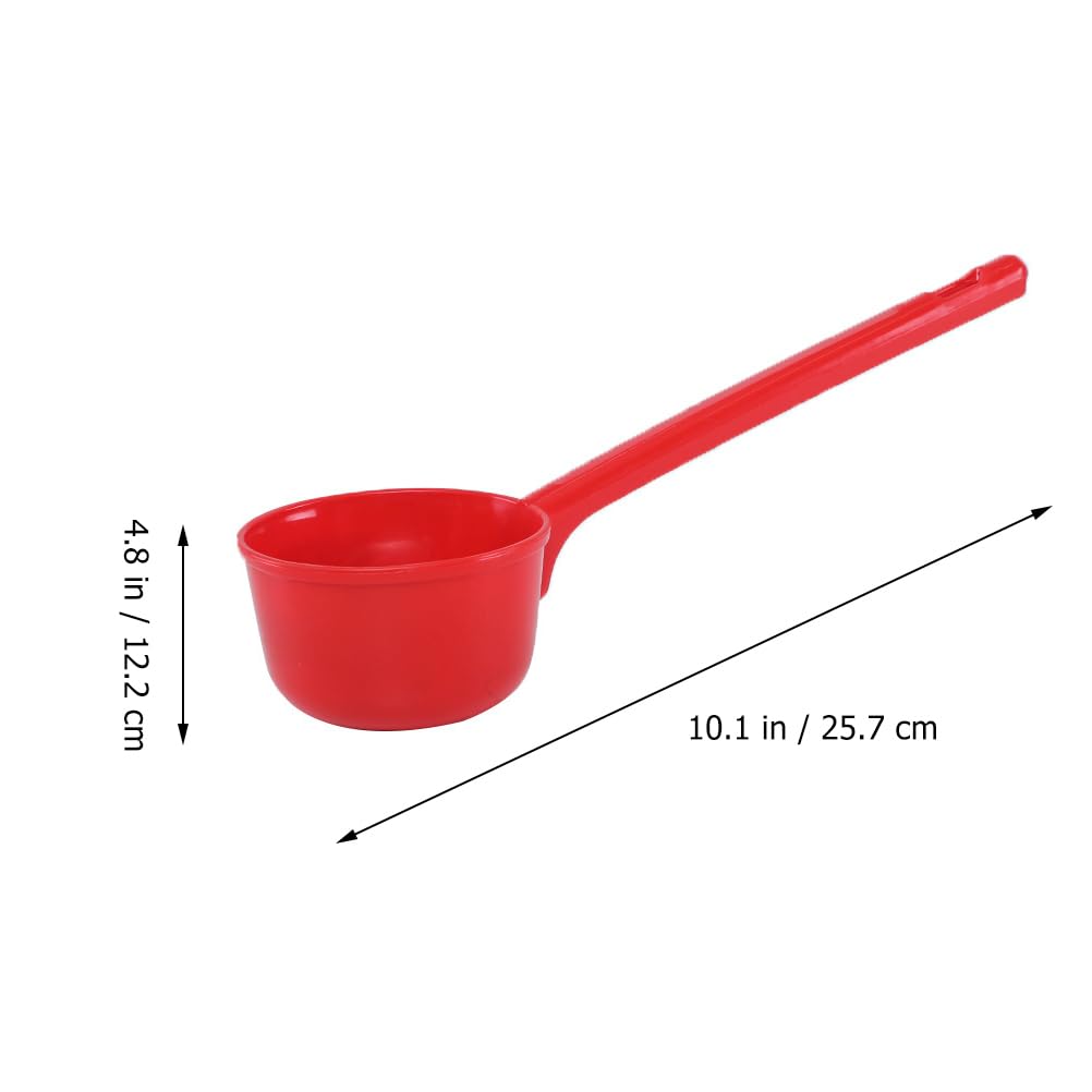 Louche ergonomique à long manche en plastique facile à nettoyer pour cuisine restaurant Couleur aléatoire