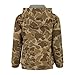 Drake Youth Three End Soft Cotton Polyester Midweight Long Sleeve Hoodie w/ 3-Piece Lined Hood and Kangaroo Pocket, Old School Timber, Large