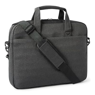 Amazon Basics 15.6-Inch Laptop Messenger Bag for Women and Men, Computer and Tablet, Black