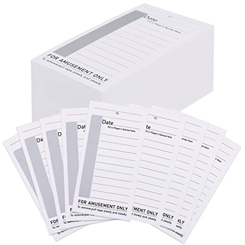 100 Packs 10 Line Football Sports Strip Cards Super Football Bowl Pool Cards, 100 No-repeat Baseball Boxing Soccer Football Strip Cards Playing Scratch Off Cards for Super Football Party Favor