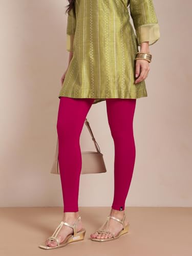 Image of TWIN BIRDS Women Viscose Ankle Leggings | Stretchable Kurti Wear Bottom