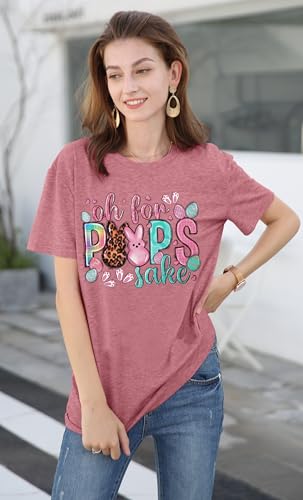 Image of LAZYCHILD Women Easter Teacher Shirts: Funny Treat All with Kindness T-Shirt Bunny Rabbit Tee Tops