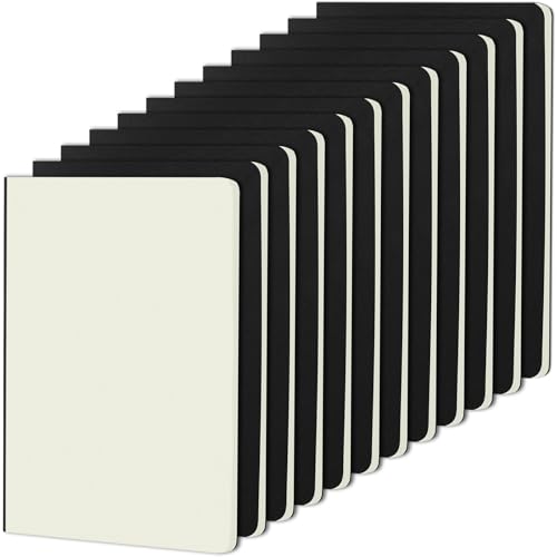 Reviews de Blocs y cuadernos de dibujo . 43 ZCZN Cuaderno A5 Paquete de 12 Libretas de Notas de Kraft Negro Bloc de Notas A5 para Dibujar Escribir Diario, Cuadernos en Blancas de 30 Hojas /60 Páginas