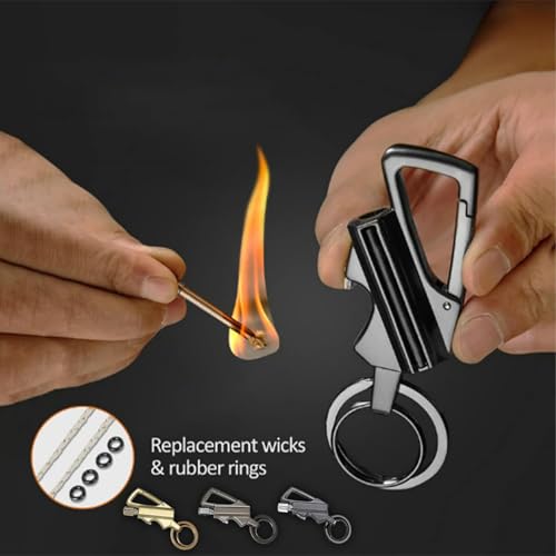 Encendedor Llavero Multiusos 3 en 1 Metal 2 Piezas miniatura 2
