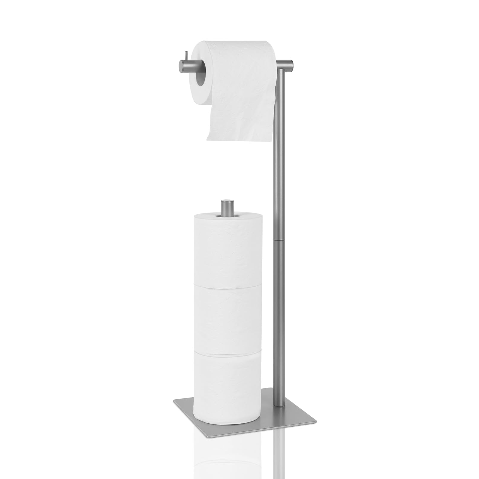 OYEAL Black Toilet Paper Holder Stand Freestanding Toilet Paper Roll Holder — Amazon image 9