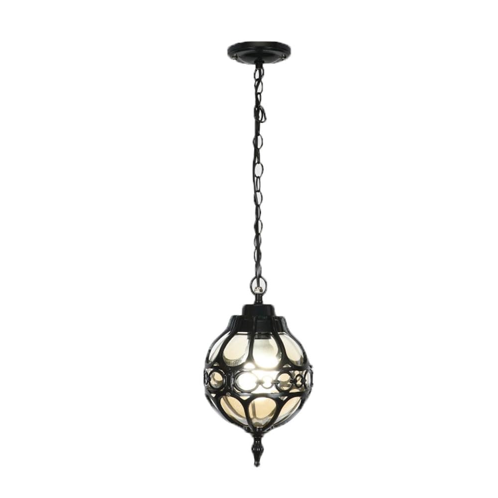 Modern Outdoor Pendant Light, Bronze with Clear Glass, Outside Hanging Lantern, Exterior Waterproof Adjustable Exterior Chandelier, Aluminum Chandelier, for Gazebo,Porch, Front Door Made in China