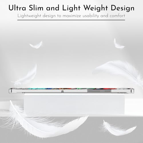 Image of Robustrion Cover for Samsung Galaxy Tab A11 Plus Cover Case 11 inch, Flip Cover Case for Samsung Galaxy Tab A11 Plus Cover /Tab A11+ Tablet Cover with Translucent Back - Hippy