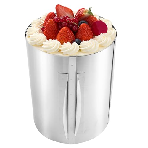 Anneau à gâteau réglable de 6 à 12 pouces en acier inoxydable pour mousse - 5