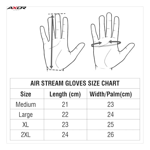 Axor Airstream Pro Riding Gloves, Black Red, M - Image 7