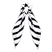 IVON 6pcs Silk Satin Hair Scrunchies Scarf Hair Bow Ties with Stripe Pattern Ponytail Holder for Women Girls