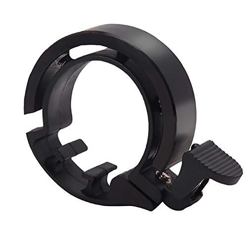 Mini Fahrradlenkring Klingel Fahrrad Glocke Fahrradzubehör, Aluminiumlegierung Innovativ Fahrradglocke,Hellen und Lauten Klang, Einfache Montage, Alarm Horn Ring für 22.2-31.8mm Lenker?schwarz?