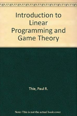 Buy Introduction to Linear Programming and Game Theory Book Online at ...